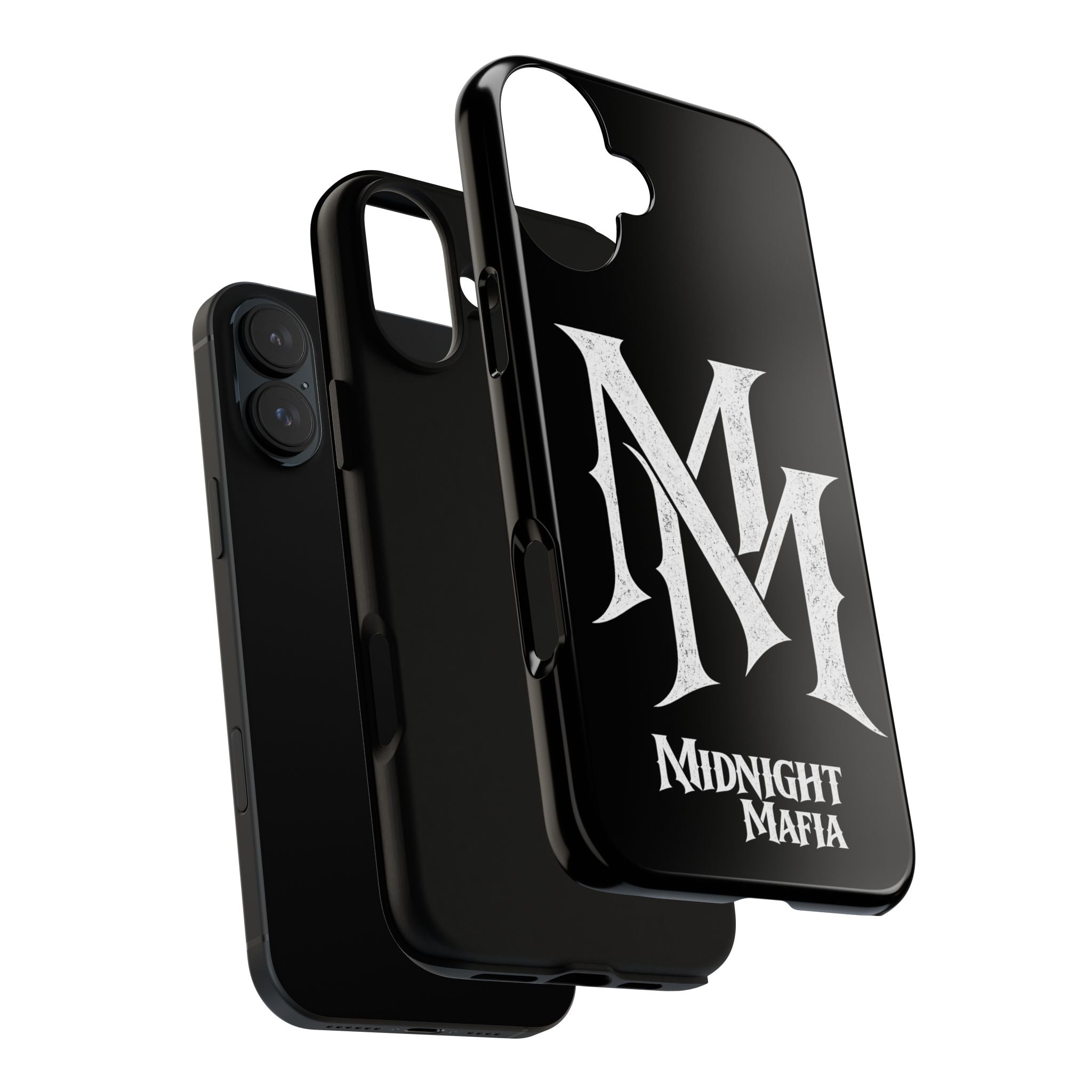 Midnight Mafia Phone Case - Black Protective iPhone Cover with MM Logo