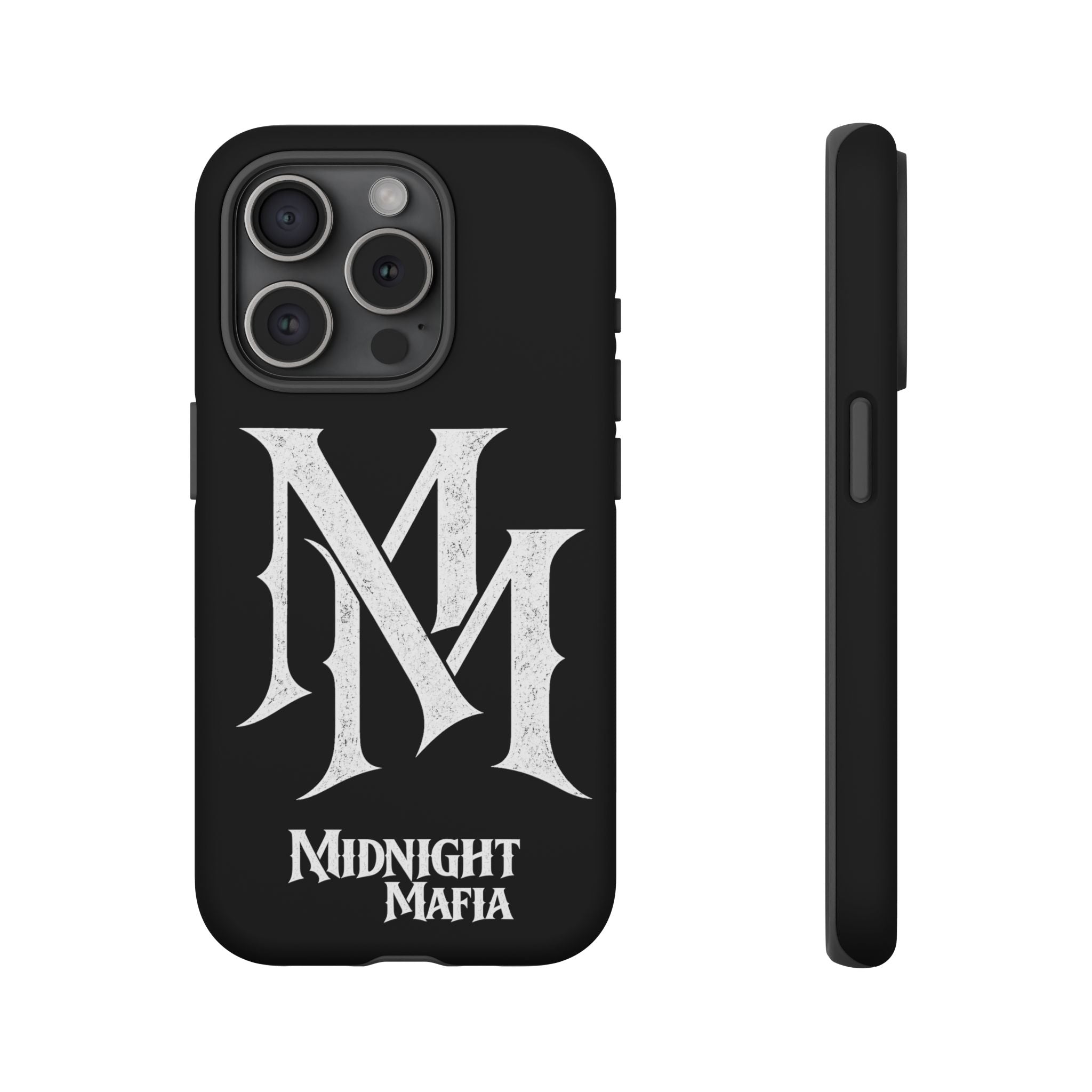Midnight Mafia Phone Case - Black Protective iPhone Cover with MM Logo
