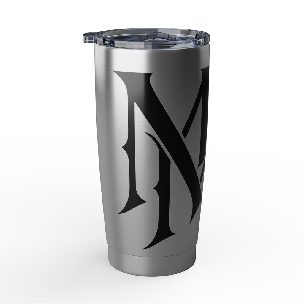 Midnight Mafia 20oz Stainless Tumbler — Insulated Travel Cup with Bold 'MM' Logo